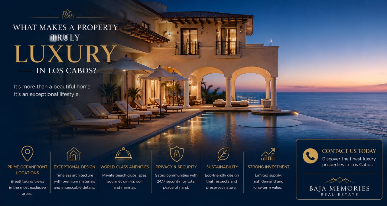 What makes a property truly luxury in los cabos - BajaMemories