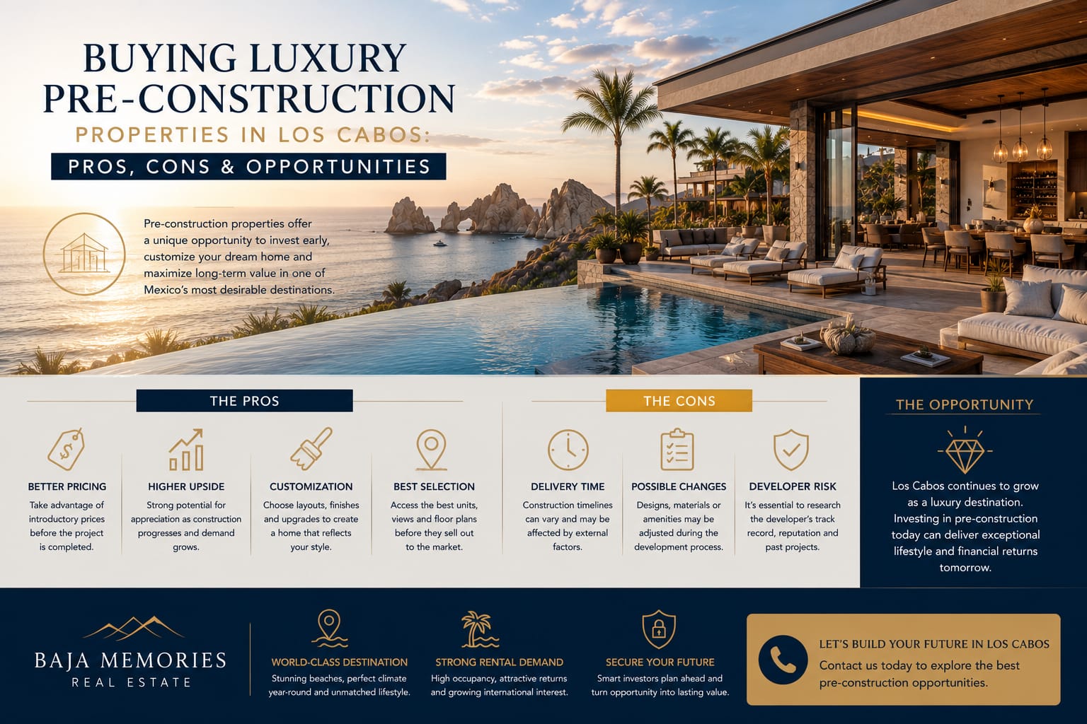 Buying Luxury Pre-Construction Properties in Los Cabos: Pros, Cons, and Opportunities in 2026