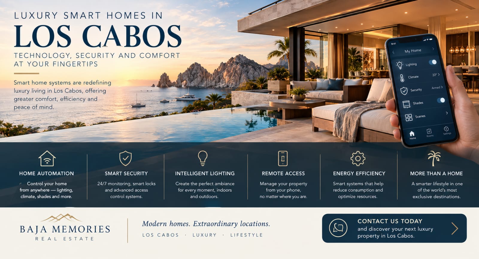 Smart Luxury Homes in Los Cabos | Home Automation & Comfort